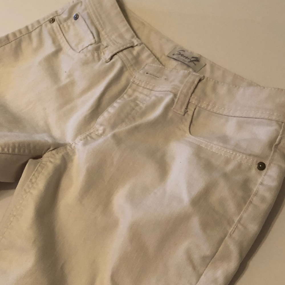 Seven White Capri Jeans - 10